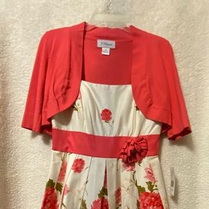 Dress with sweater cover